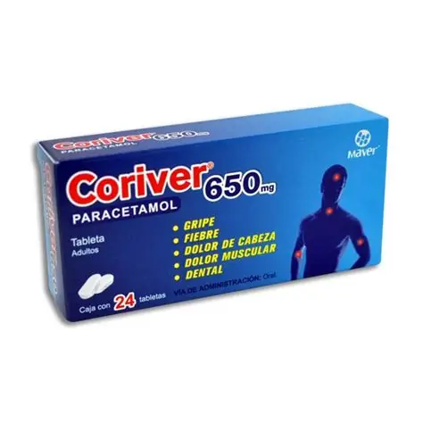 Coriver 650 Mg Tab 24
